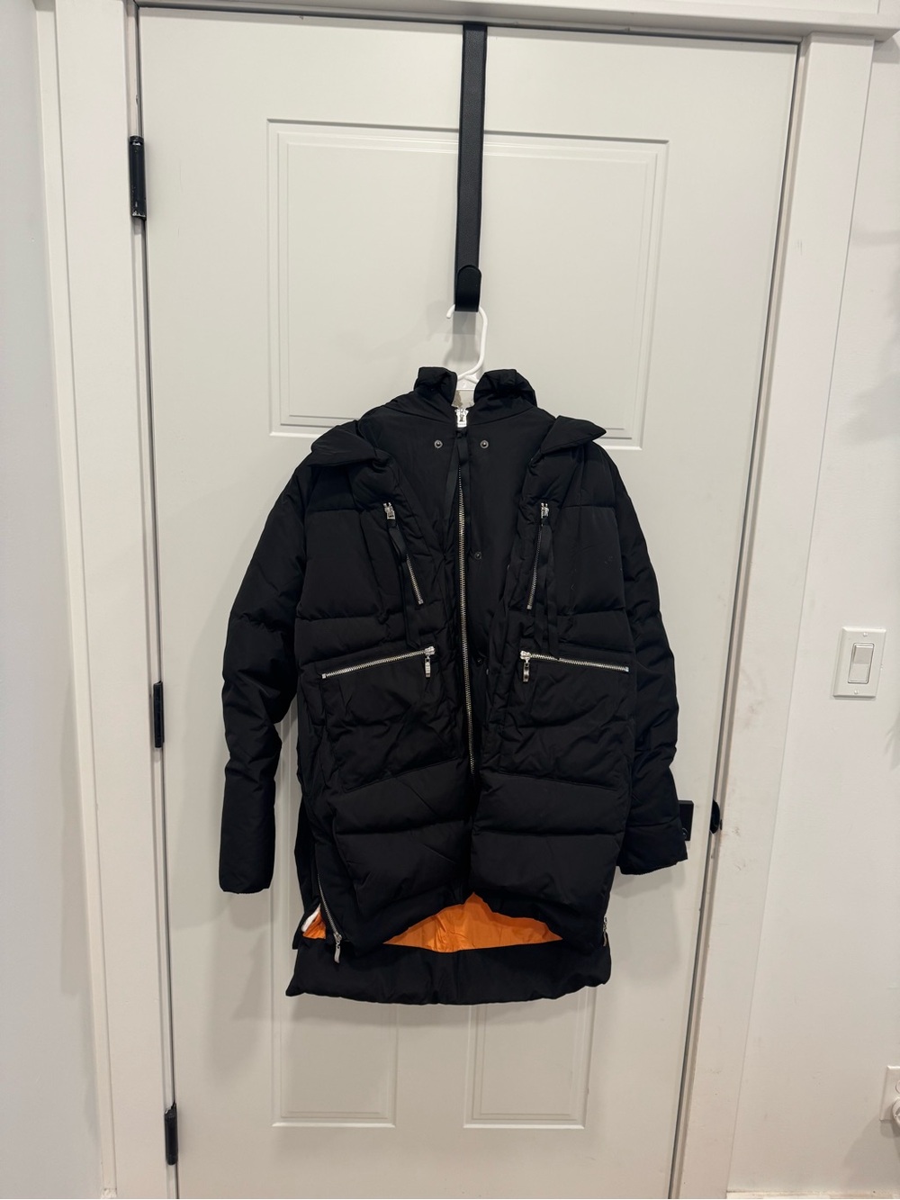 women’s Black Hooded Puffer Coat - Insulated Winter Jacket